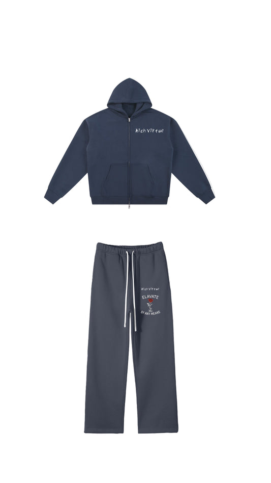 Rich Virtue "Elavate by any means" (Navy Blue) full set