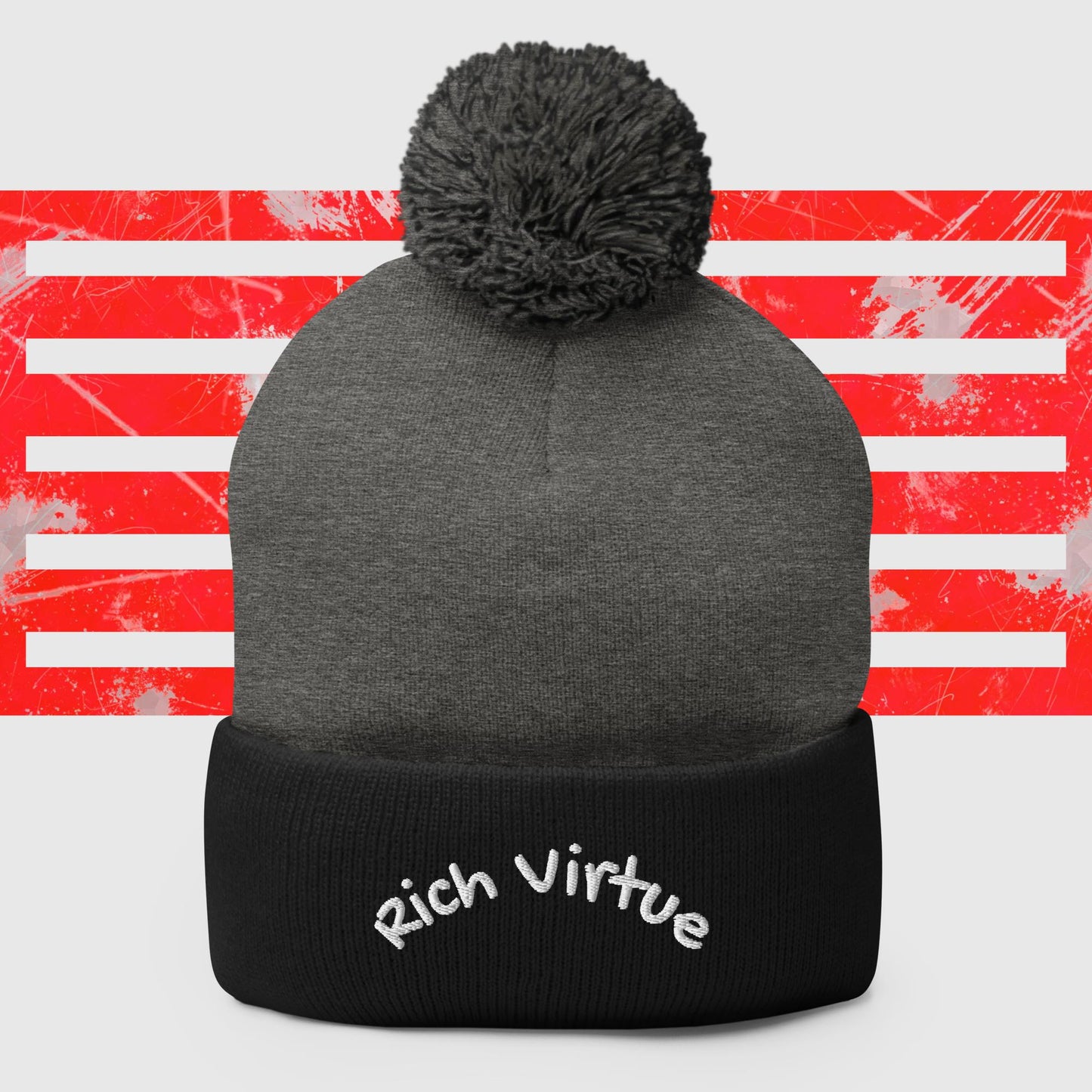 Rich Virtue top knot Beanie