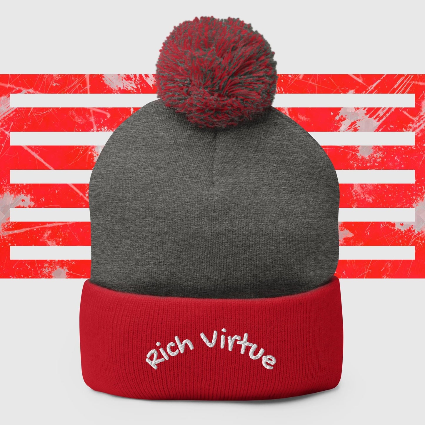 Rich Virtue top knot Beanie