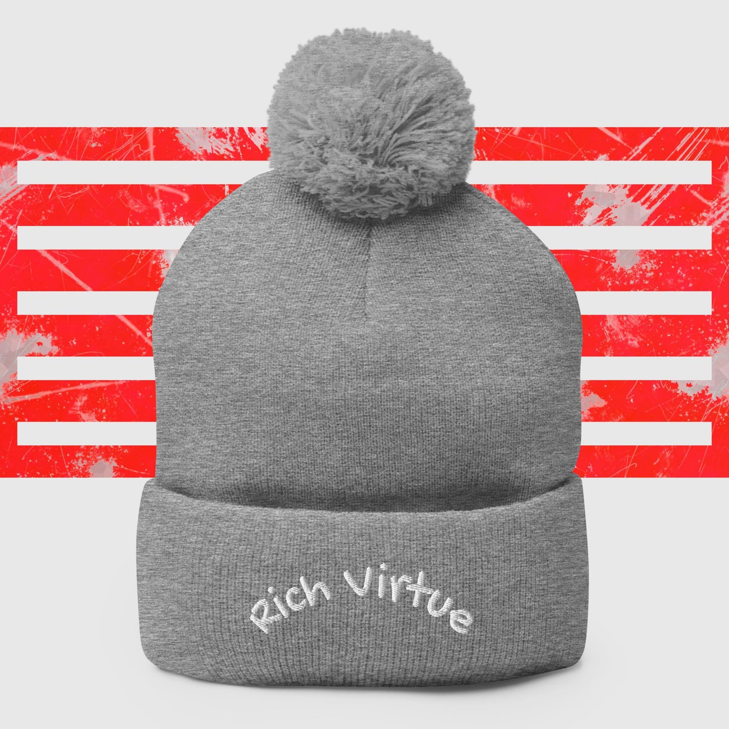 Rich Virtue top knot Beanie