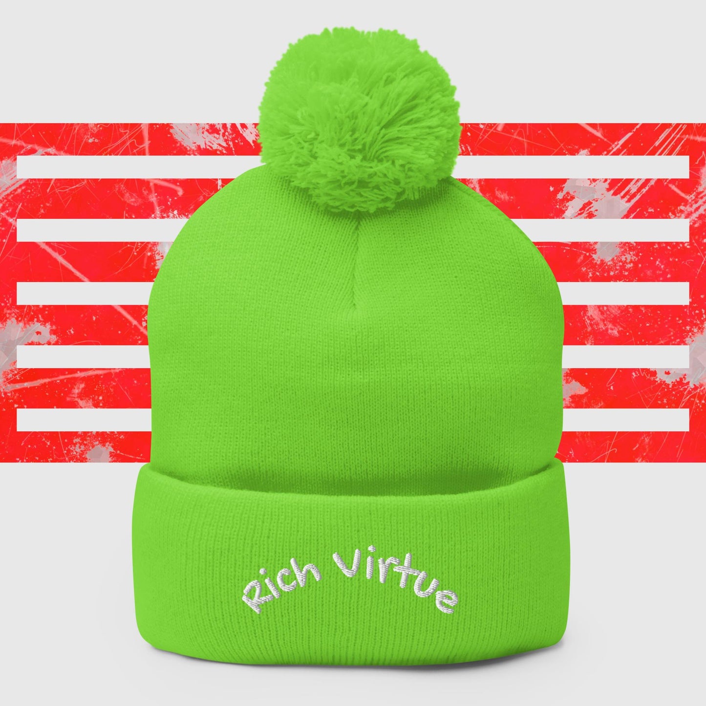 Rich Virtue top knot Beanie