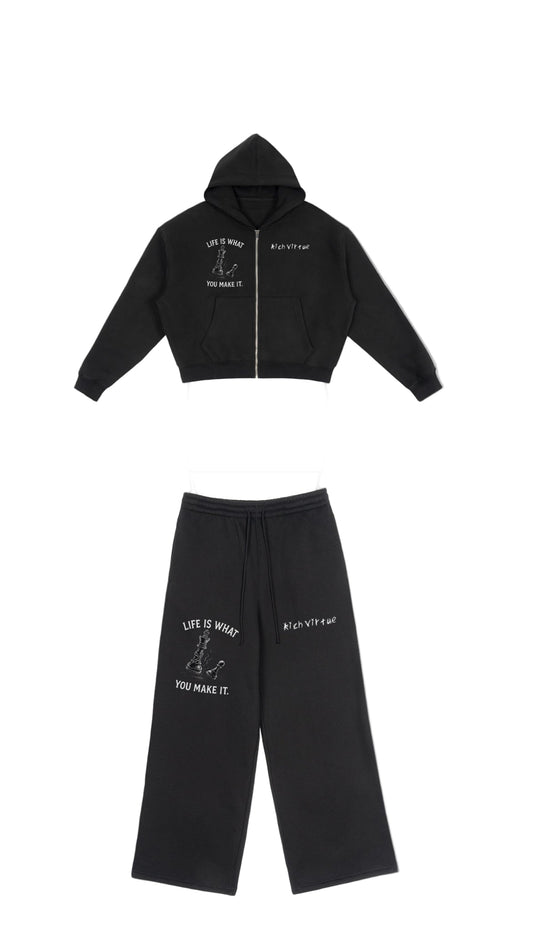 Rich Virtue "Life is what you make it" (black) full set